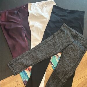 BUNDLE Set of Four Workout  Leggings in Various Colors